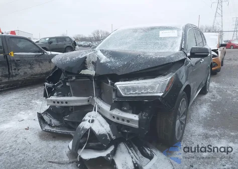 2017 Acura Mdx Technology Package z USA, uszkodzony, nr VIN 5FRYD4H51HB027962